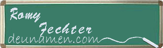 Romy Fechter Visitenkarte